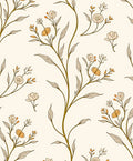 Delicate Floral Vine Pattern Rug