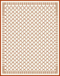 Interlocking Diamond Lattice Pattern Rug