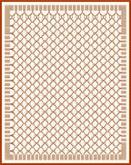 Interlocking Diamond Lattice Pattern Rug