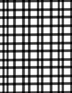 Classic Black White Plaid Design Rug
