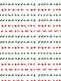 Abstract Red Green Symbol Pattern Rug