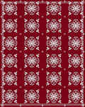 Ornate Red Floral Motif Pattern Rug