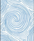 Deep Blue Swirl Lines Rug