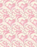 Abstract Pink Swirl Pattern Rug