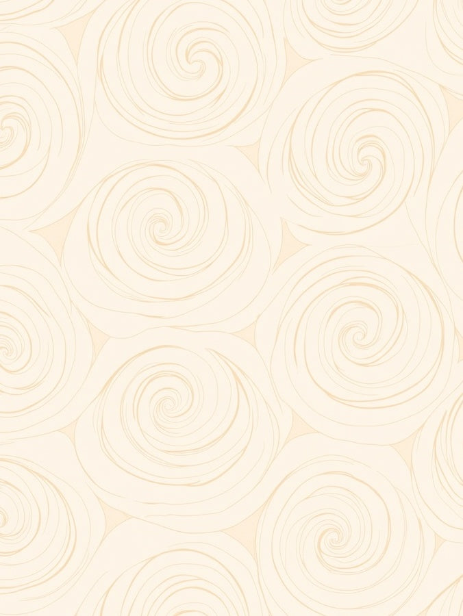 Cream Swirl Pattern Rug