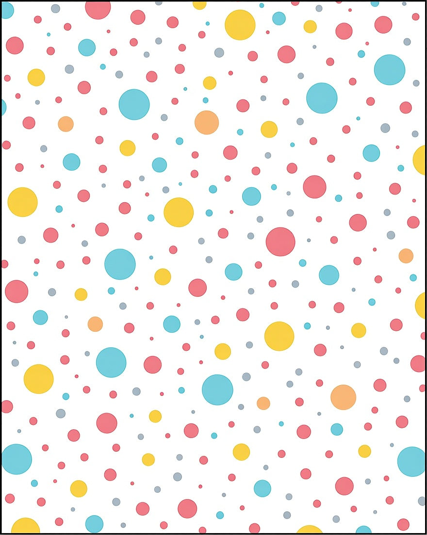 Playful Polka Dot Pattern Rug