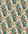 Green Pine Boughs With Red Berries Design Rug