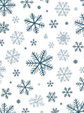 Winter Teal Snowflakes Blanket Rug