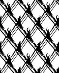 Abstract Black White Diamond Brushstrokes Rug