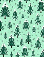 Winter Tree Pattern Design Rug