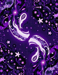 Bold Electric Purple Whimsical Pattern Rug