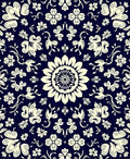 Floral Mandala Patterned Ground Rug