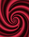 Crimson Depth Spiral Swirl Rug