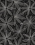 Bold Floral Outline Pattern Rug