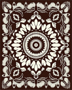 Intricate Floral Mandala Pattern Rug