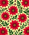 Bold Red floral Festive Pattern Design Rug