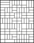 Abstract Geometric Rectangle Pattern Design Rug