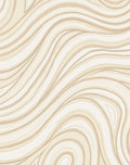 Cream Beige Abstract Wave Pattern Rug