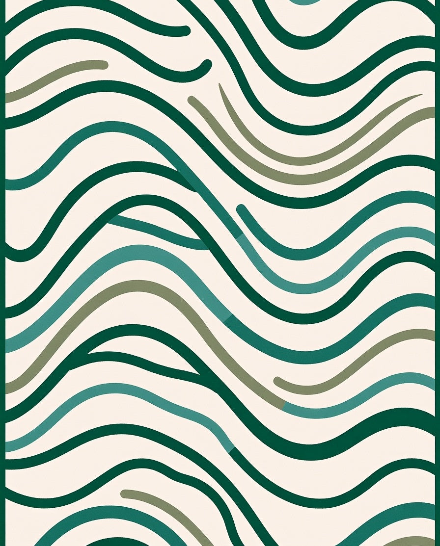 Organic Wave Pattern Rug