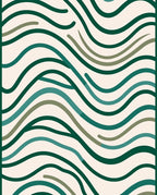 Organic Wave Pattern Rug