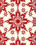 Red Floral Burst Medallion Design Rug