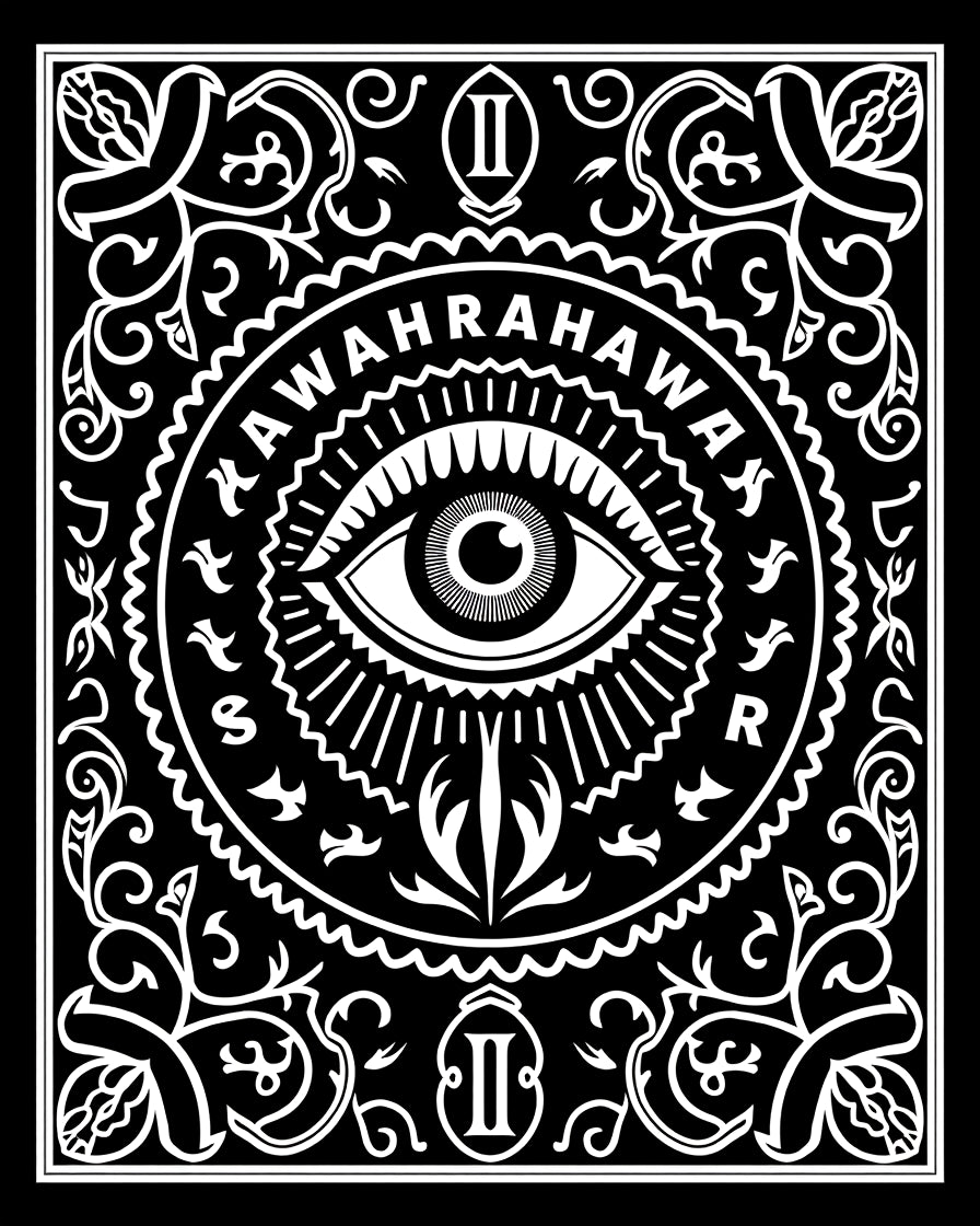 All Seeing Eye Tribal Border Rug