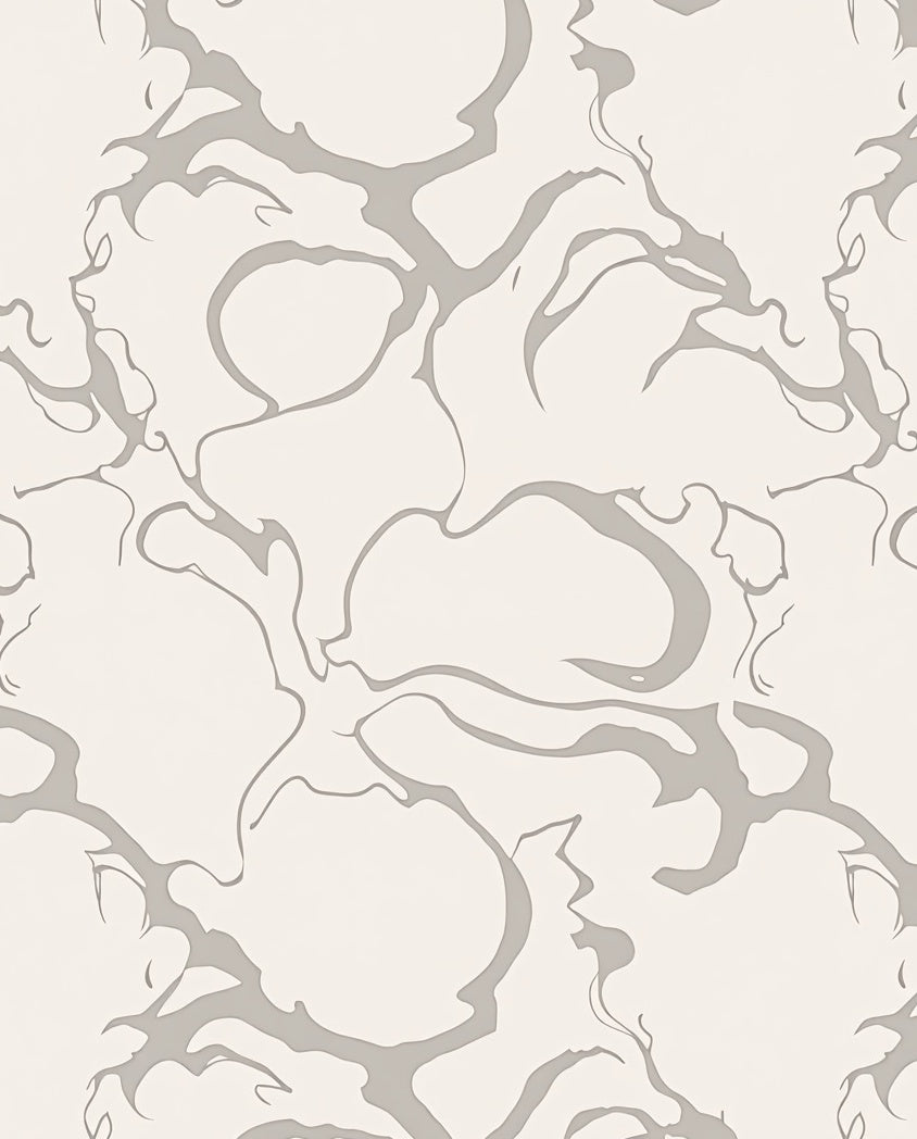 Abstract Swirls Contemporary Pattern Rug