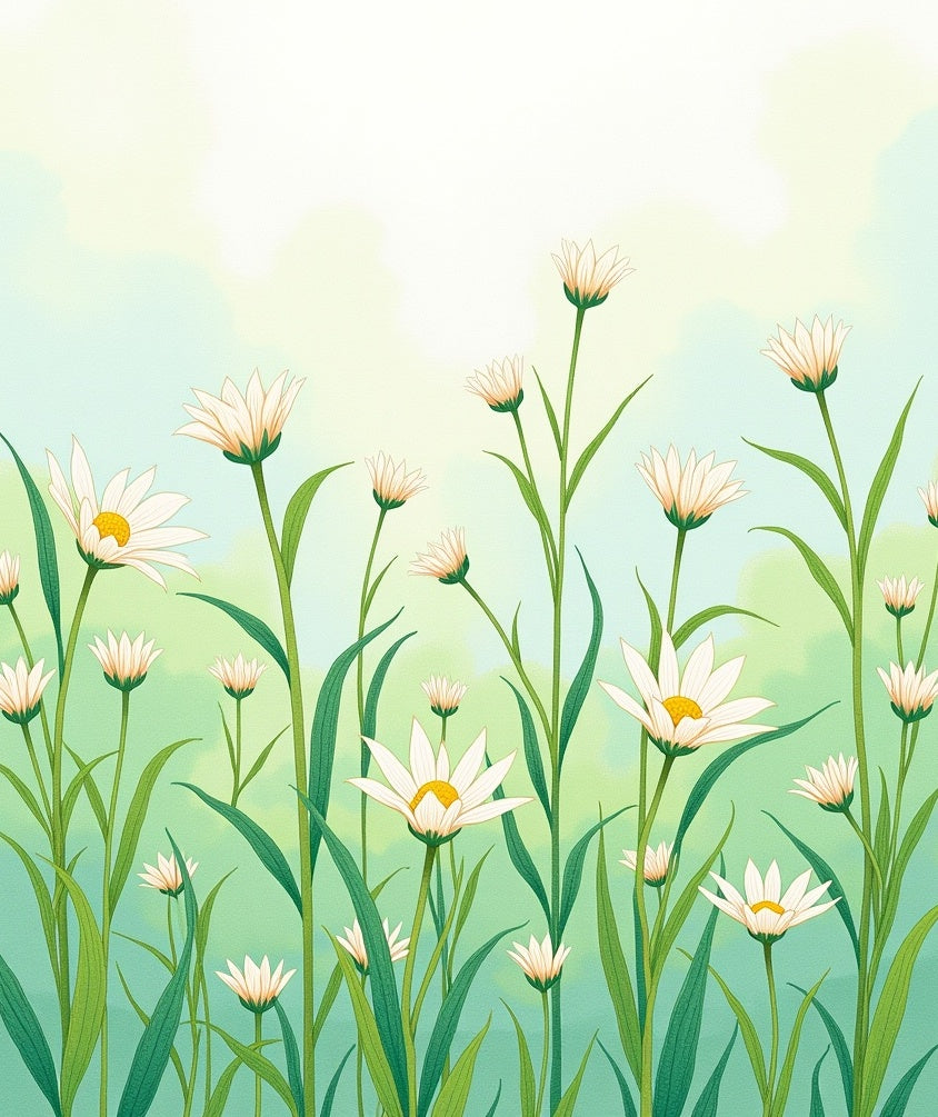 Daffodil Field Floral Pattern Rug