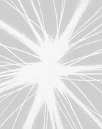 Abstract White Burst Pattern Rug