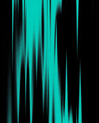 Teal 2 Tone Vertical Gradient Rug