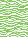 Vibrant Green Abstract Wave Design Rug
