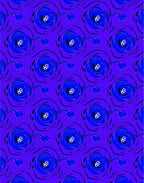 Abstract Blue Swirl Pattern Rug