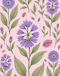 Botanical Bloom Floral Pattern Design Rug