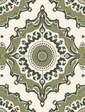 Medallion Botanical Pattern Area Rug