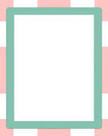 Soft Pink and Teal Checkered Rug