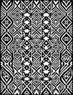 Bold Aztec Inspired Geometric Repeat Design Rug