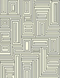 Geometric Maze Patterned Design Rug