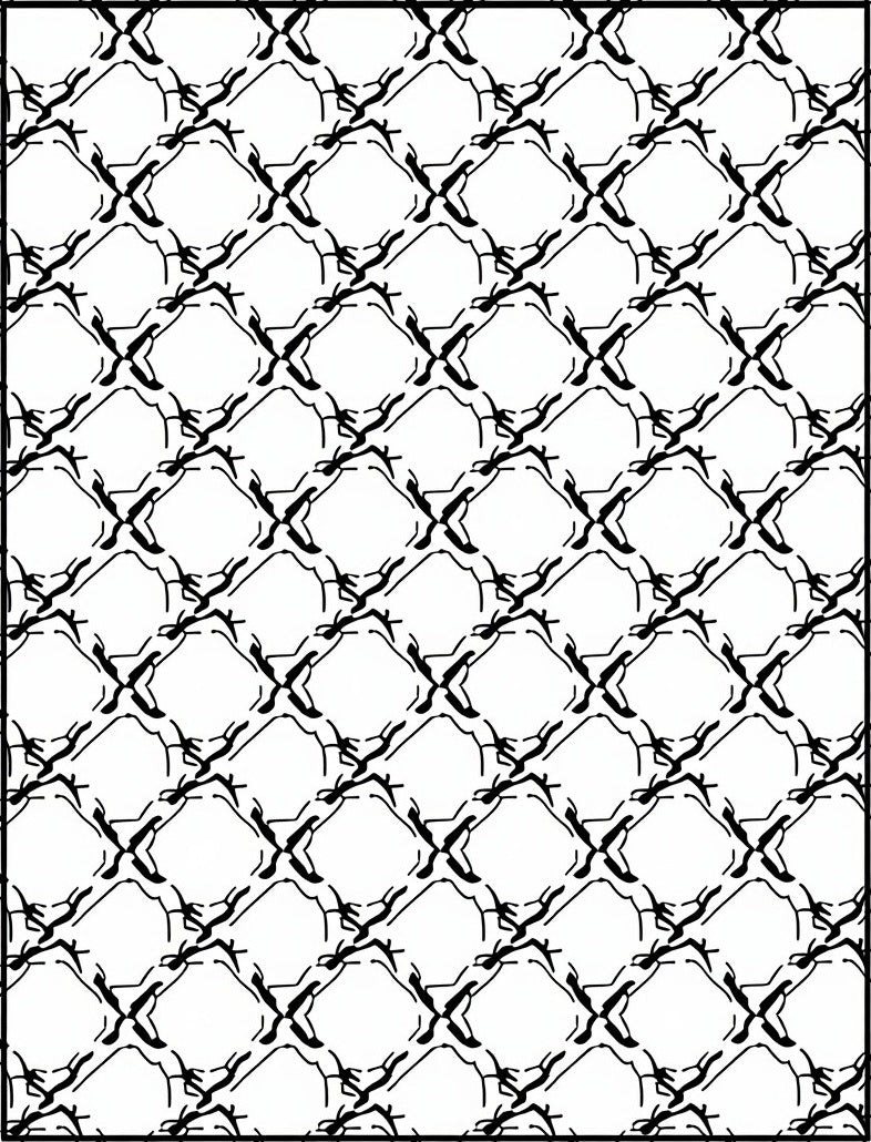 Interlocking Diamond Abstract Motif Rug