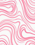 Pink Swirl Flow Pattern Rug