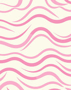 Pink Swirl Pattern Wave Design Rug