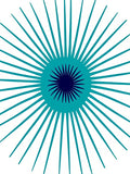 Radiant Sunburst Geometric Art Rug