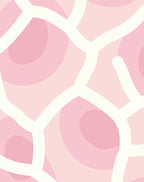 Pink Organic Layered Abstract Rug