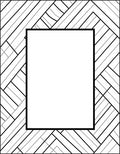 Monochromatic Geometric Herringbone Pattern Rug