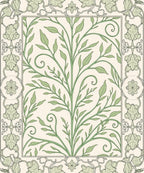 Enchanted Floral Scrollwork Garden Rug
