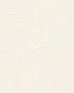Serene Pale Yellow Flowing Lines Rug
