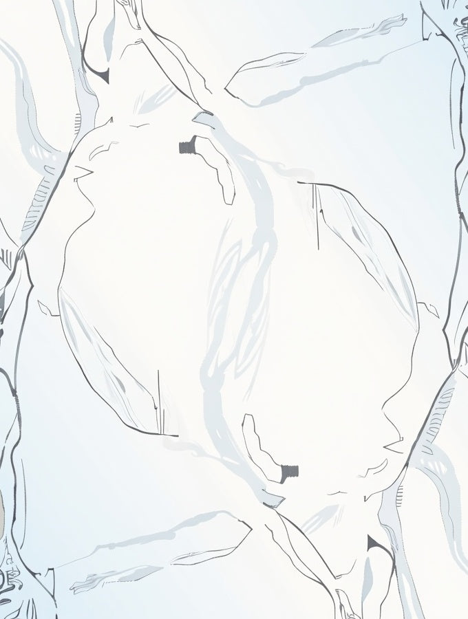 Abstract Figure Outline Design Rug