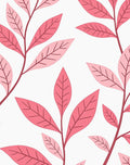 Pink Floral Branch Pattern Rug