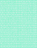 Cool Mint Geometric Cubes Contour Rug