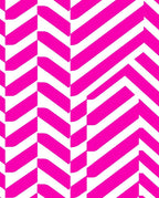 Bold Pink Chevron Pattern Rug