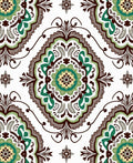 Intricate Floral Medallion Pattern Design Rug
